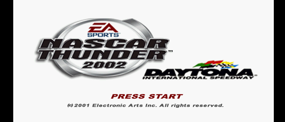 NASCAR Thunder 2002 Title Screen